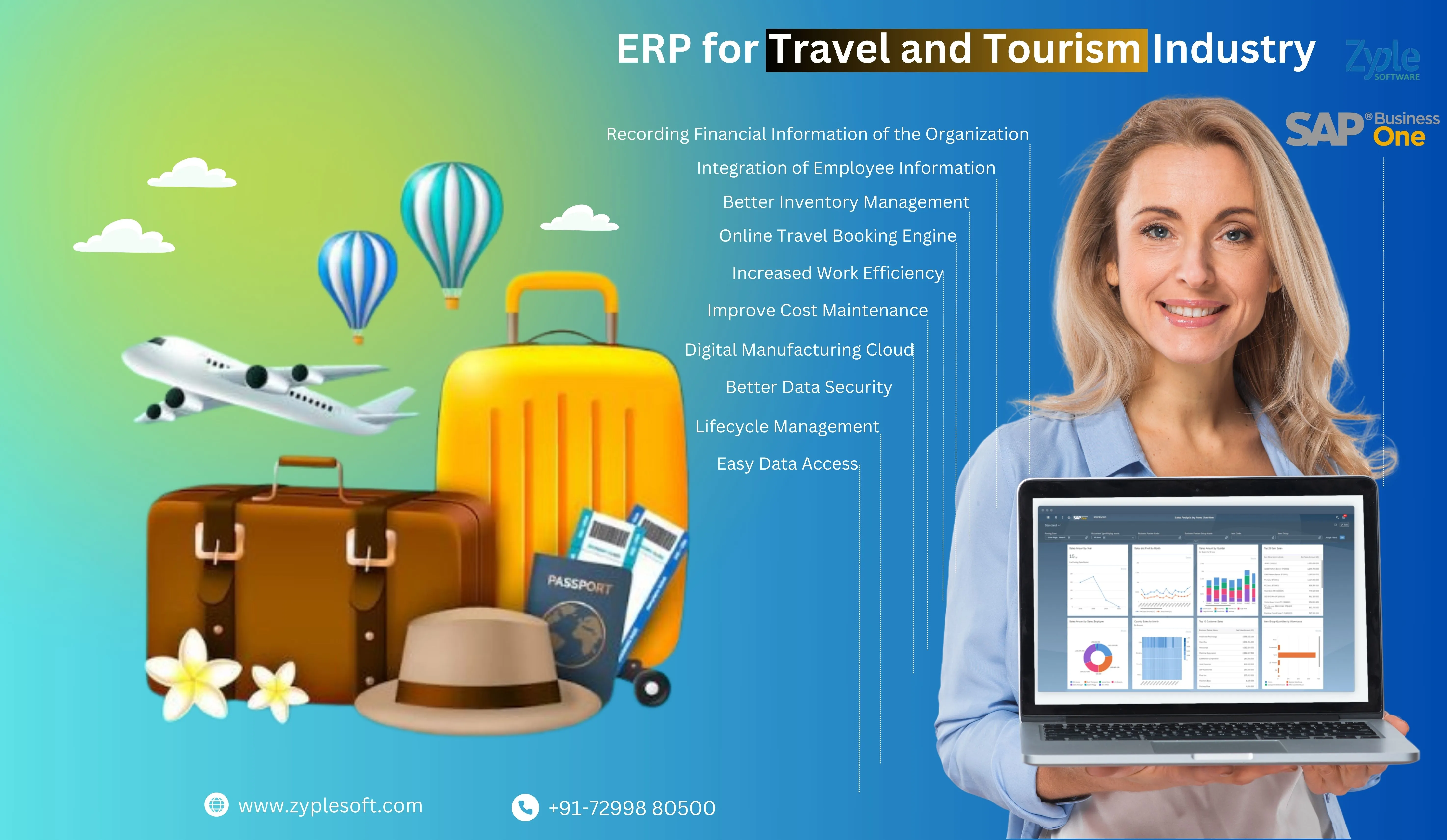 SAP business One ERP for travel and tourism Industry- Zyple Software